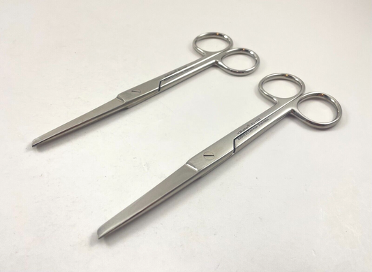 LOT OF 2 V. Mueller SU1703 Surgical Scissors, Straight, 6" + 30 DAY WARRANTY!