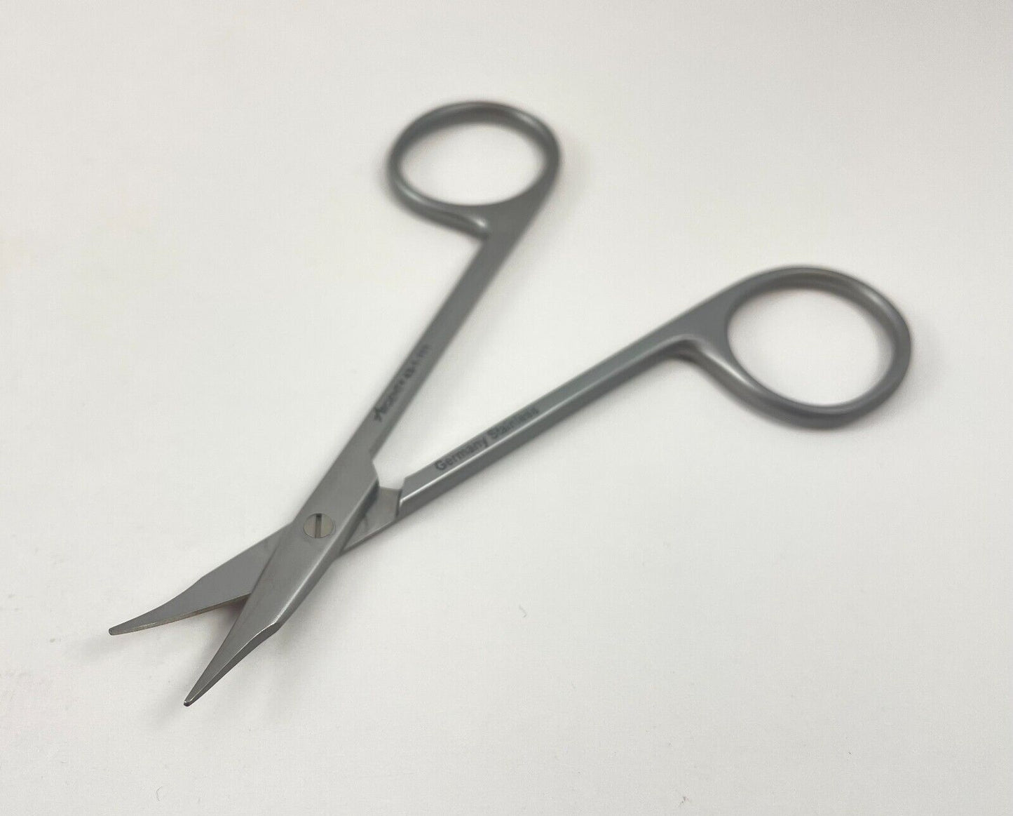 LOT OF 5 Ophthalmic Surgical Scissors, Curved: V. Mueller, Pilling, Argent, API