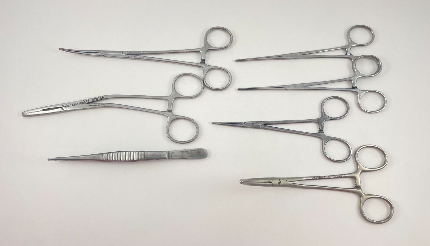 LOT OF 7 Forceps: Pilling, Millennium, Misdom-Frank, Sklar, Centraline