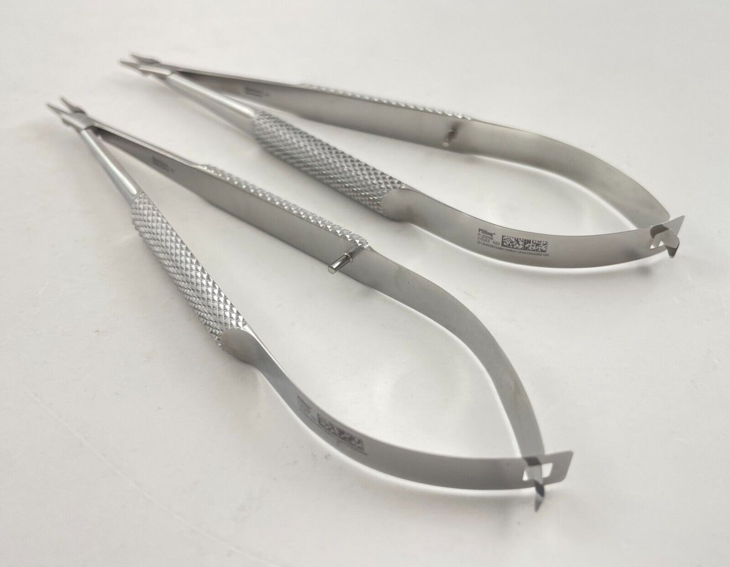 LOT OF 2 Pilling P25058 Barraquer Needle Holder Extra Delicate Straight w/o Lock