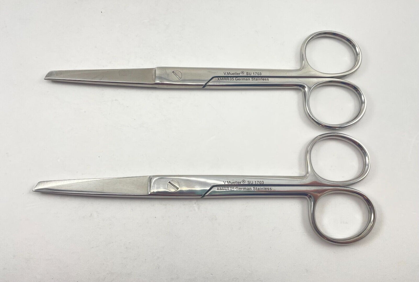 LOT OF 2 V. Mueller SU1703 Surgical Scissors, Straight, 6" + 30 DAY WARRANTY!