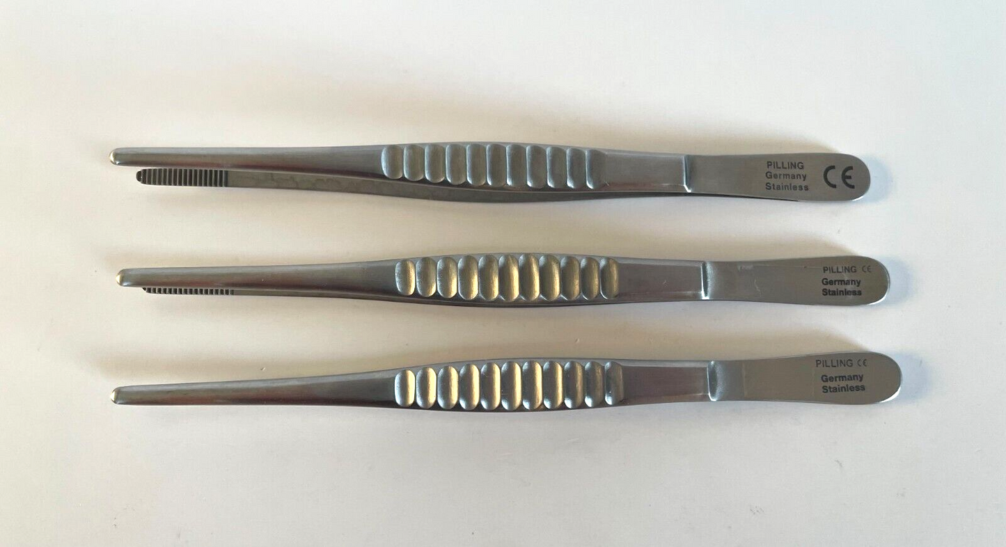 LOT OF 3 Pilling 18-1106 Thumb Dressing Forceps