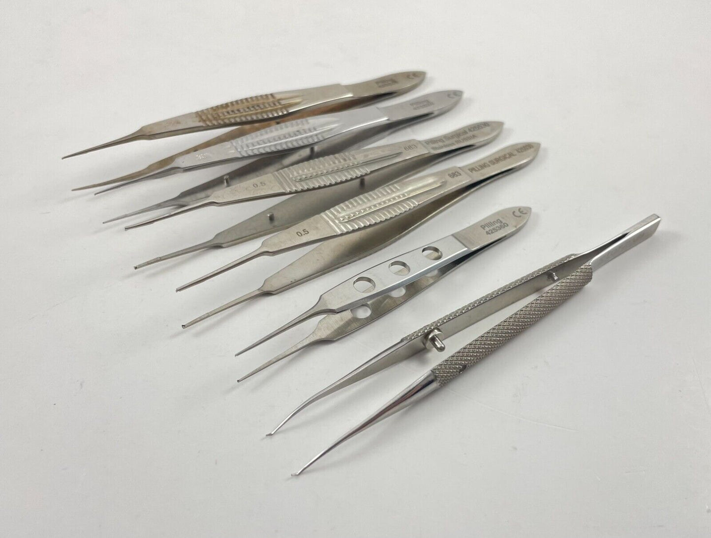 LOT of 6 Ophthalmic Instruments: Pilling 425520, 425530, 425360, Storz E3196