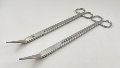 LOT OF 2 KMedic KM 46-821 Mueller Capsule Scissors: Angled, 9 1/2"