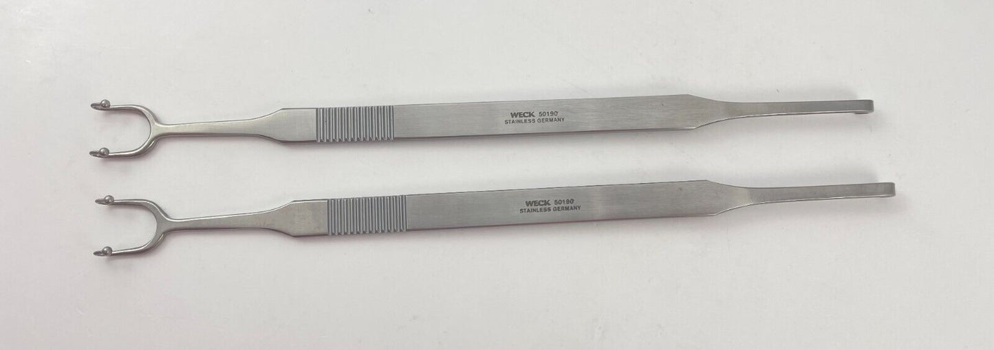 LOT OF 2 Weck 50190 Cottle Knife Guide And Retractor, 3.6mm x 14.1mm Blade