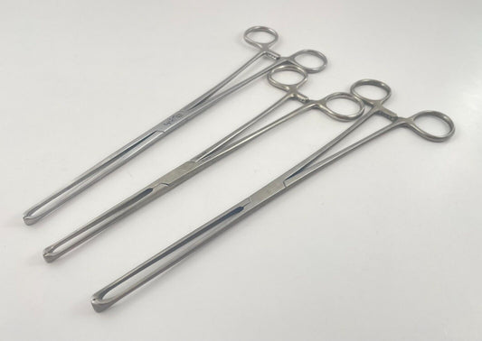 LOT OF 3 Allis Tissue Forceps: Pilling 342720 & 182875, Millennium 160-330