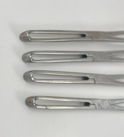 LOT OF 4 Pilling 18-2875 Allis Tissue Forceps, 5x6 Teeth, 9" + 30 DAY WARRANTY!