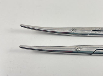 LOT OF 2 Pilling 463913 Ultimate Cut Metzenbaum Scissors, Curved, 7"