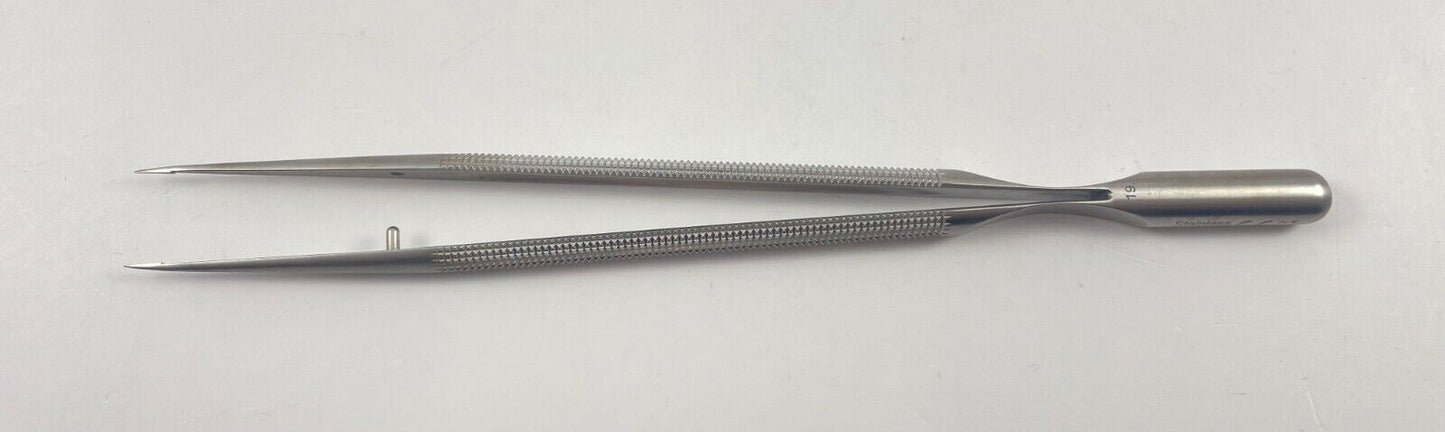 FRS-18 RM-8.1 Forceps, Straight, Plateau, SUPERFINE, 0.1mm Tip