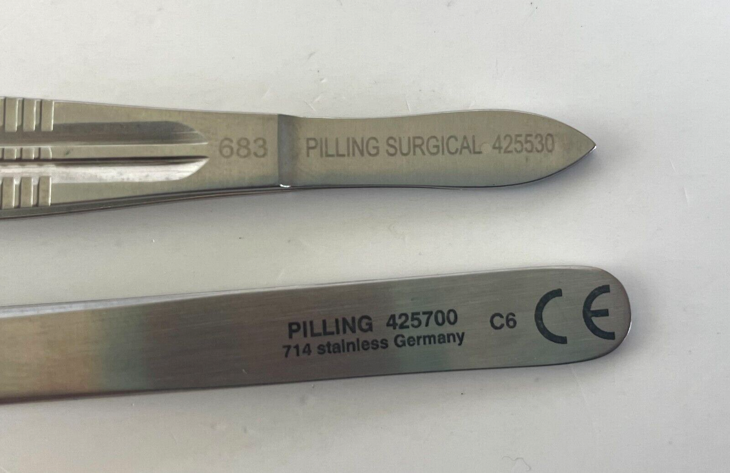 LOT of 2 Pilling Ophthalmic Instruments: PILLING 425530 & PILLING 425700