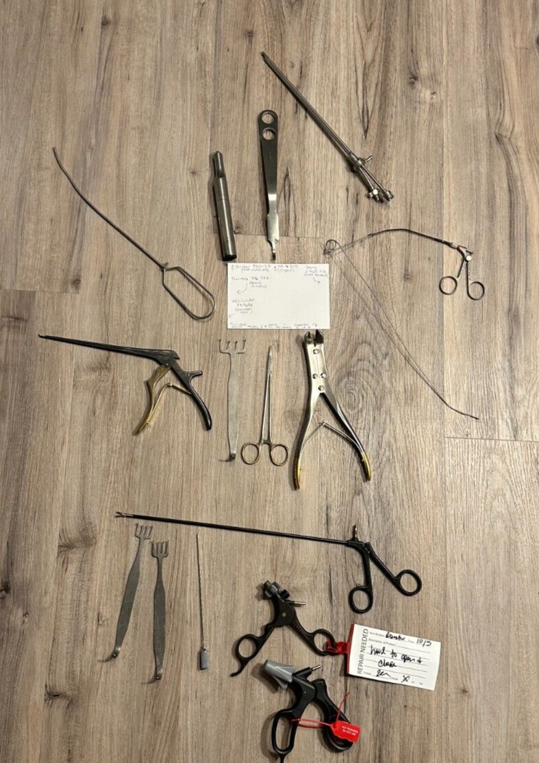 Lot of 15 Surgical Instruments Symmetry, Karl Storz, Stryker, etc - NEEDS REPAIR