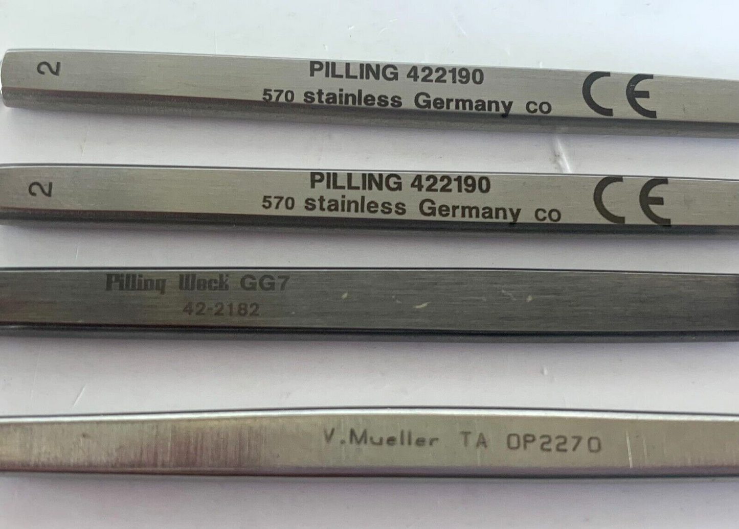 LOT OF 4 GRAEFE Muscle Hook: Pilling 422190, Pilling 422182, V. Mueller OP2270