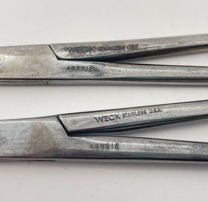 LOT OF 2 Weck 496215 Storey Hemostat Forceps + 30 DAY WARRANTY!