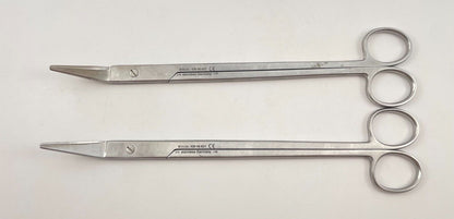 LOT OF 2 KMedic KM 46-821 Mueller Capsule Scissors: Angled, 9 1/2"