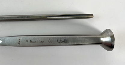 LOT of 2 Mastoid Gouge: Storz N1732-4 & V. Mueller AU6480