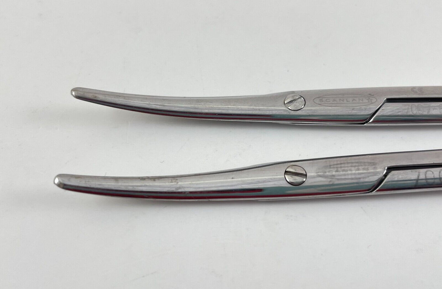 LOT OF 2 Scanlan 7007-84 Metzenbaum Scissors, Curved, 7" + 30 DAY WARRANTY!