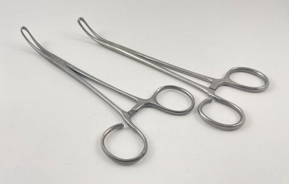 LOT OF 2 V. Mueller MO 1410 White-Lillie Seizing Tonsil Forceps, 7 1/2"