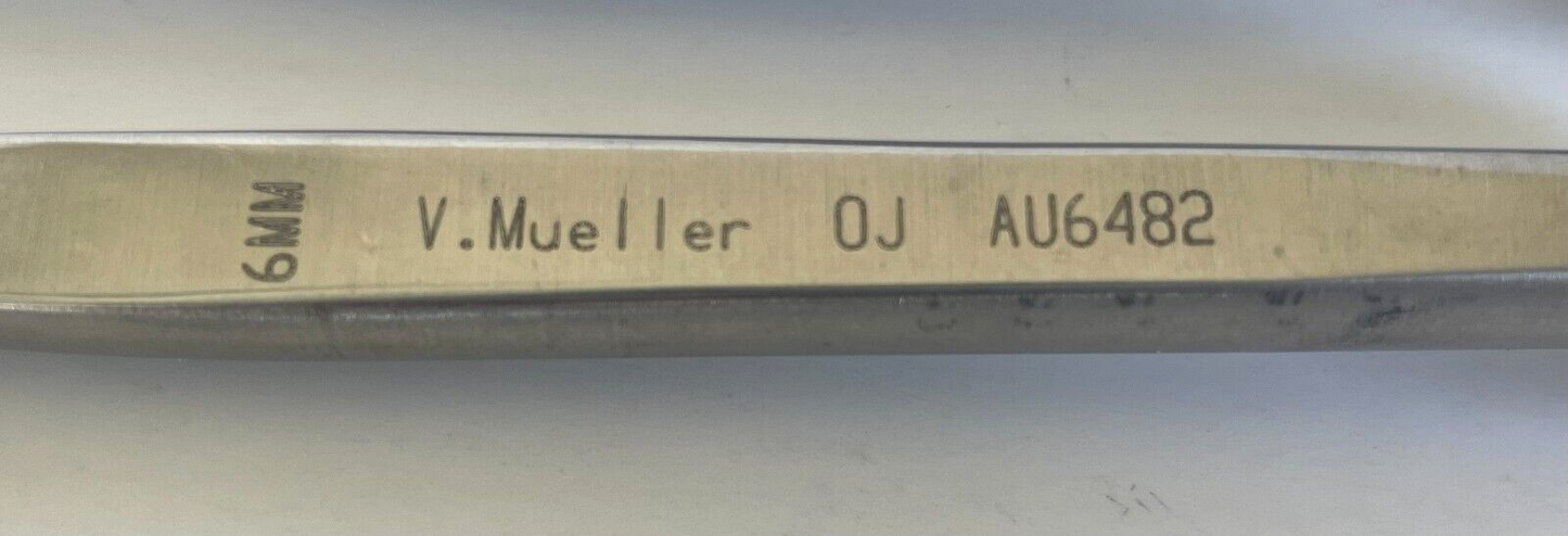 SET of 2 V. Mueller Alexander Mastoid Gouge AU6480, 4mm; AU6482, 6mm