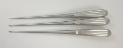 LOT OF 3 Ruggles Spinal Fusion Curette: R2801, R2804, RN0904 + 30 DAY WARRANTY!