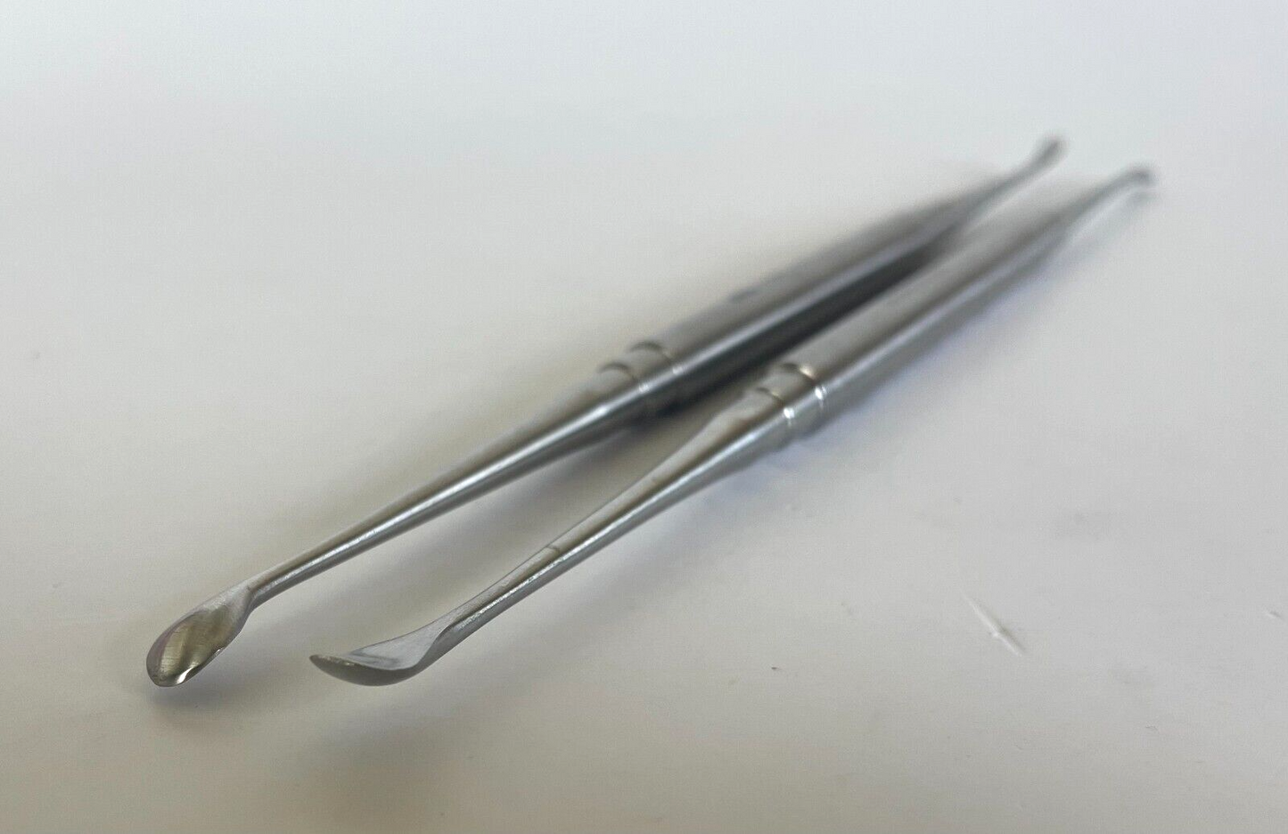 LOT of 2 Molt Curette, Double-Ended Combination: V. Mueller & Pilling