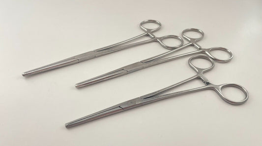 LOT OF 3 Ochsner Forceps: Pilling 476215 (2) & Codman 34-4120 + 30 DAY WARRANTY!