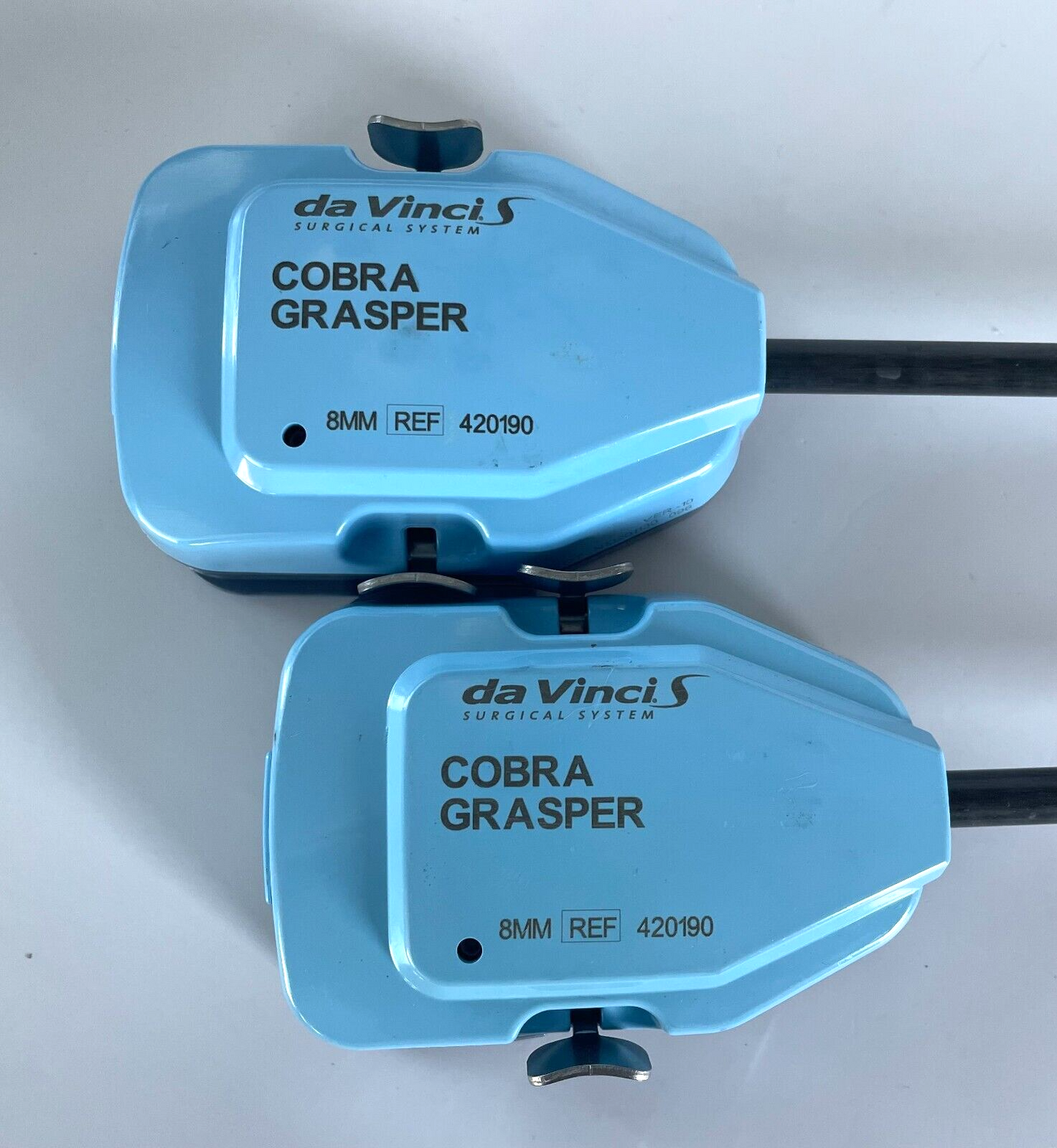 Lot of 2 Intuitive Surgical Da Vinci 420190 Cobra Grasper, 8mm