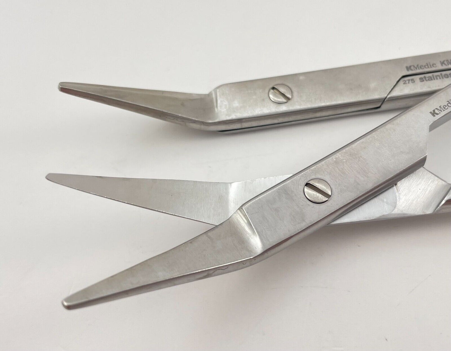 LOT OF 2 KMedic KM 46-821 Mueller Capsule Scissors: Angled, 9 1/2"