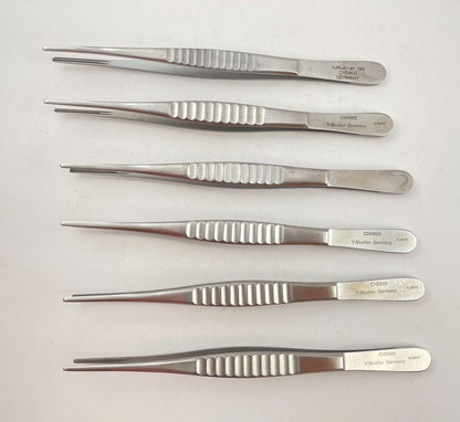 LOT OF 6 V. Mueller CH5900 DeBakey Vascular Forceps + 30 DAY WARRANTY!