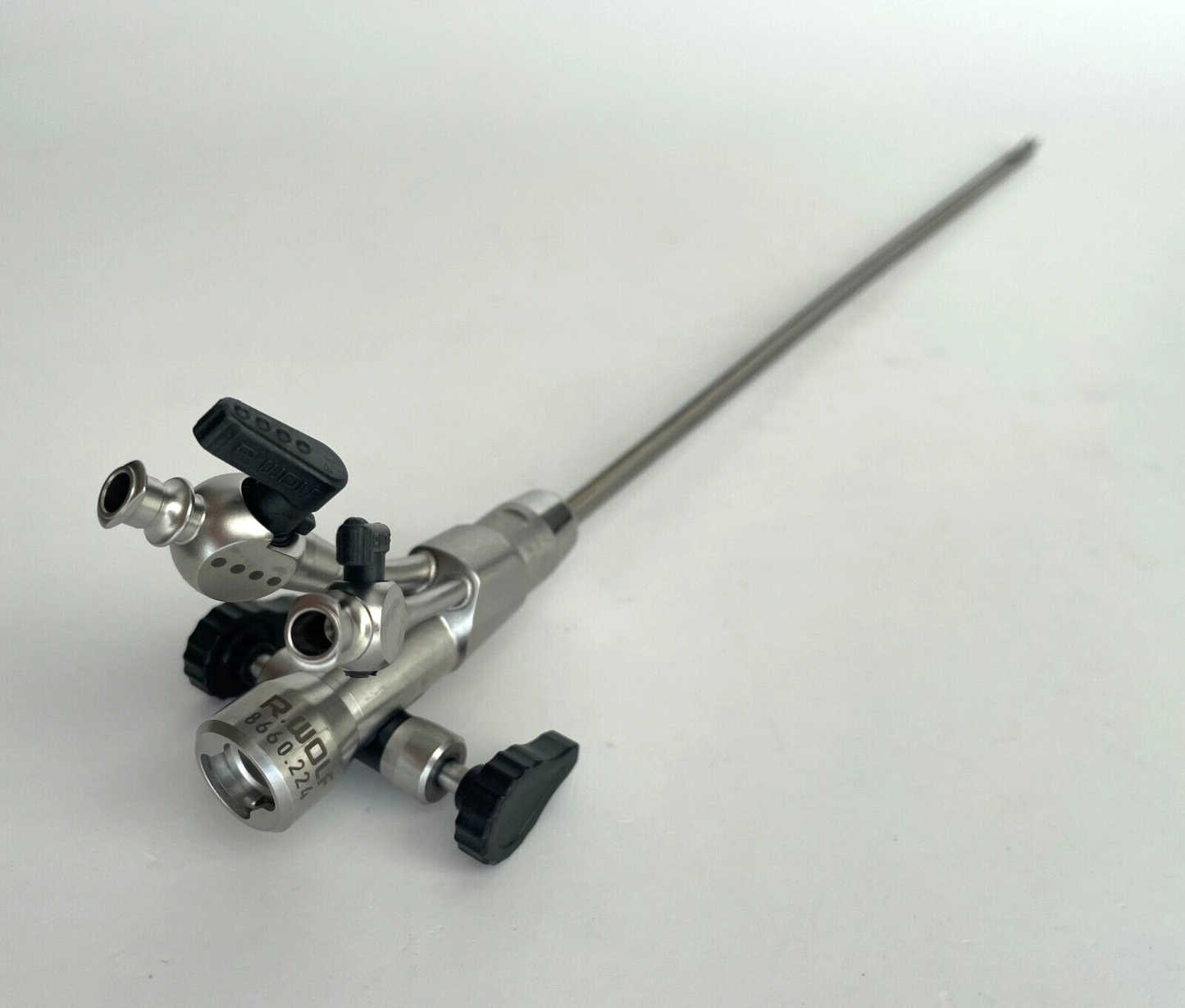 R. Wolf 8660.224 Cystoscopy Attachment, 2 Instrument Stopcocks, Albarran Lever