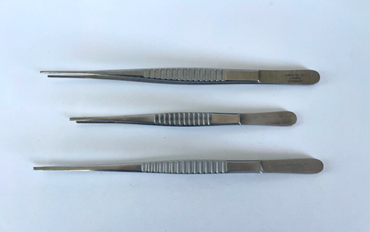 LOT of 3 V. Mueller DeBakey Vascular Tissue Forceps: CH5895, CH5900, CH5902