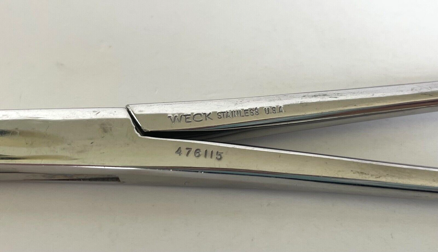 LOT OF 2 PEAN Forceps Surgical Tweezers Weck 476115, Codman 91 -30 DAY WARRANTY!