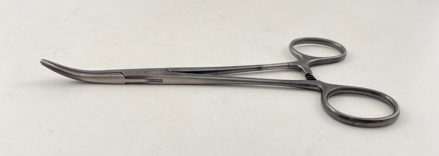 LOT OF 4 Pilling Kelly Forceps: 182100 Straight, 5 3/4" & 182110 Curved 5 1/2"