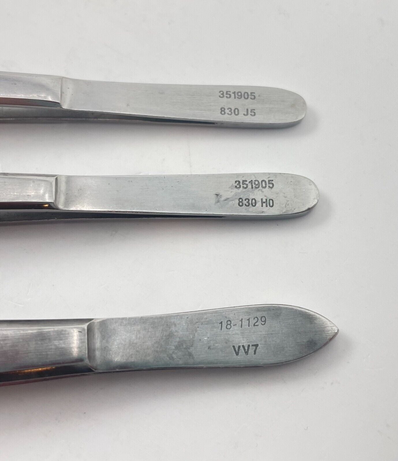 LOT OF 3 Pillling Tissue Forceps: 351905 Gerald, 181129 Thumb + 30 DAY WARRANTY!