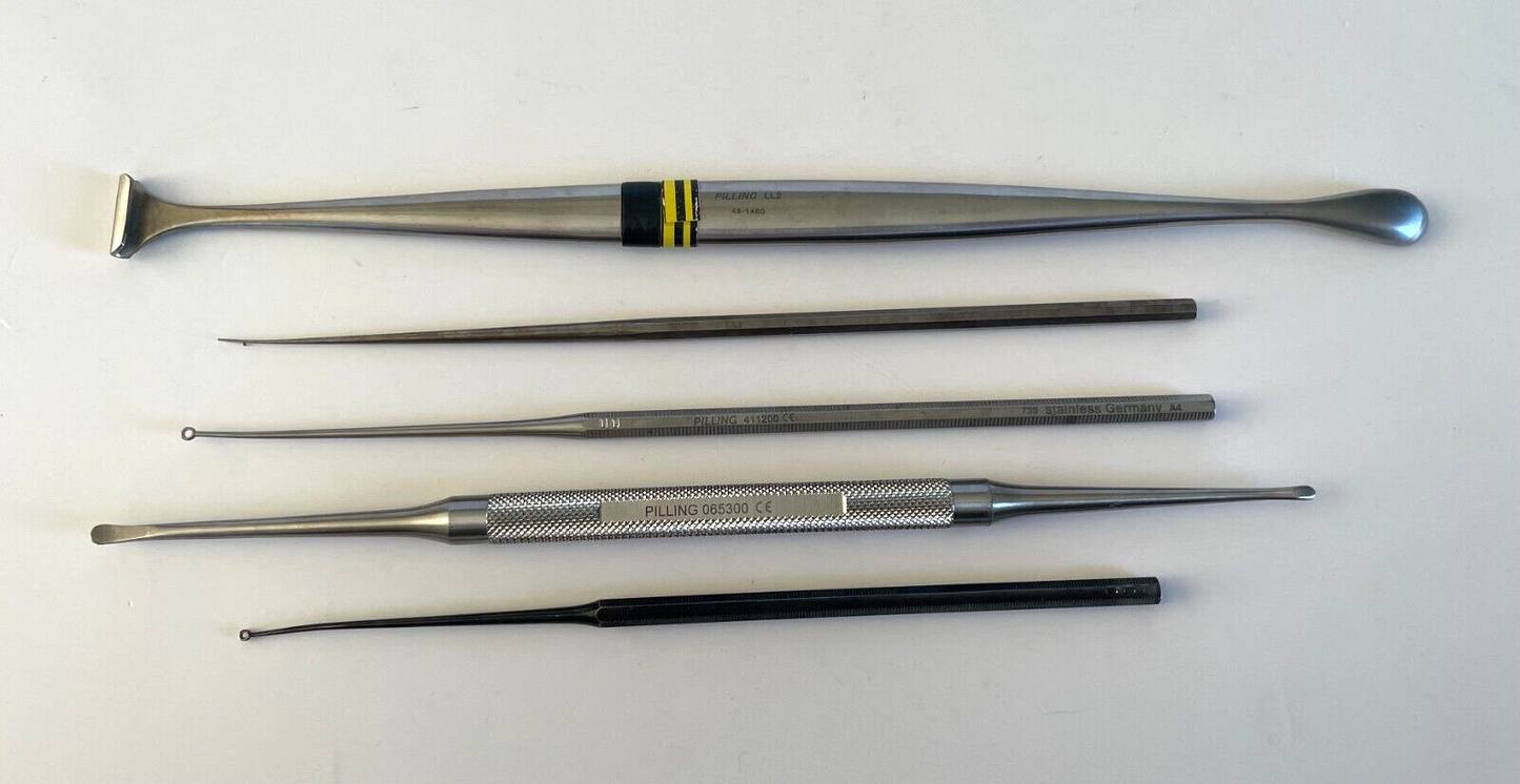 LOT OF 5 ENT Instruments: Pilling & Sklar