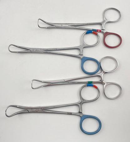 LOT OF 11 Backhaus Towel Forceps: Pilling, Sklar, V. Mueller, Miltex, Weck