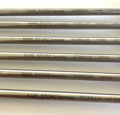 LOT of 6 Karl Storz 37260 LH Suction and Irrigation Cannula, 5mm x 30cm