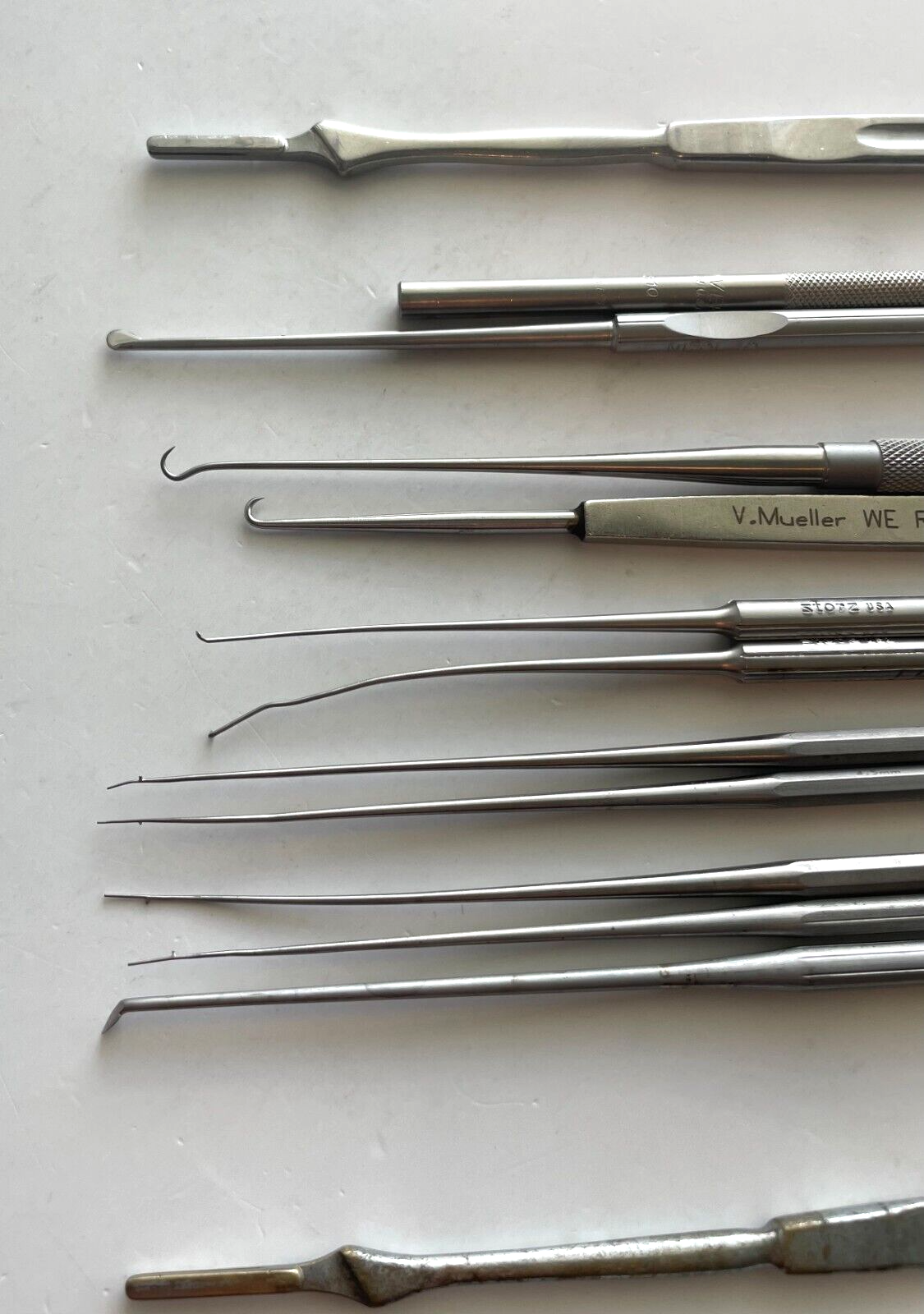 LOT of 19 Surgical Instruments: V. Mueller, Storz, Pilling, Richards, Jarit