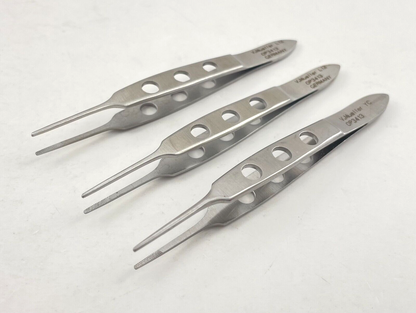 LOT OF 3 V. Mueller OP3413 Bishop Harmon Dressing Forceps, Cross Serrated