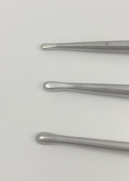 LOT OF 3 Ruggles Spinal Fusion Curette: R2801, R2804, RN0904 + 30 DAY WARRANTY!