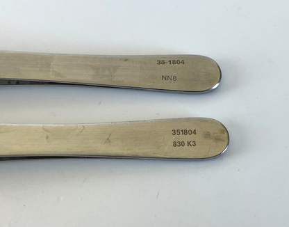 LOT OF 2 Pilling 35-1804 DeBakey Vascular Tissue Forceps with 30 DAY WARRANTY!