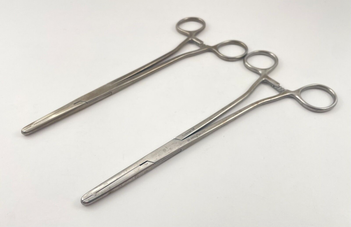 LOT OF 2 Codman 30-5801 Ballantine Hysterectomy Forceps + 30 DAY WARRANTY!