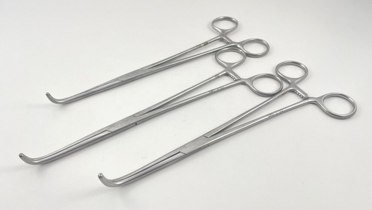 LOT OF 3 Codman Rumel Thoracic Forceps, 9" - 30-8072 (2) & 30-8073