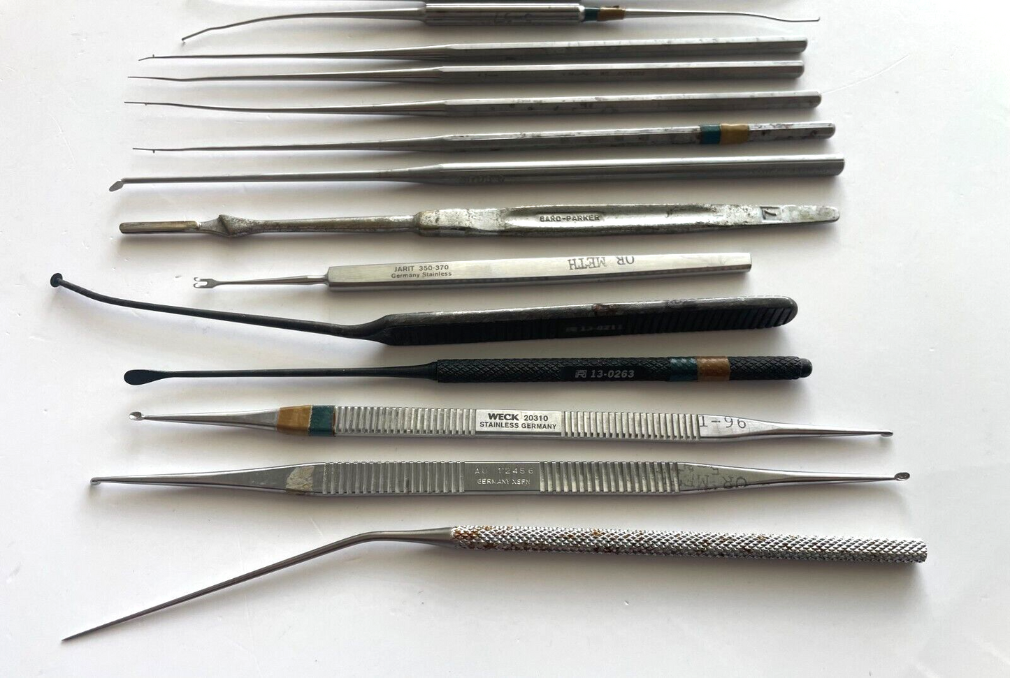 LOT of 19 Surgical Instruments: V. Mueller, Storz, Pilling, Richards, Jarit