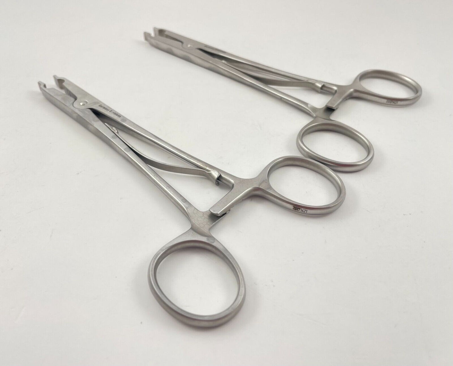 LOT OF 2 Pilling P-21755 Raney Clip Applying Forceps + 30 DAY WARRANTY!