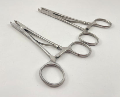 LOT OF 2 Pilling P-21755 Raney Clip Applying Forceps + 30 DAY WARRANTY!