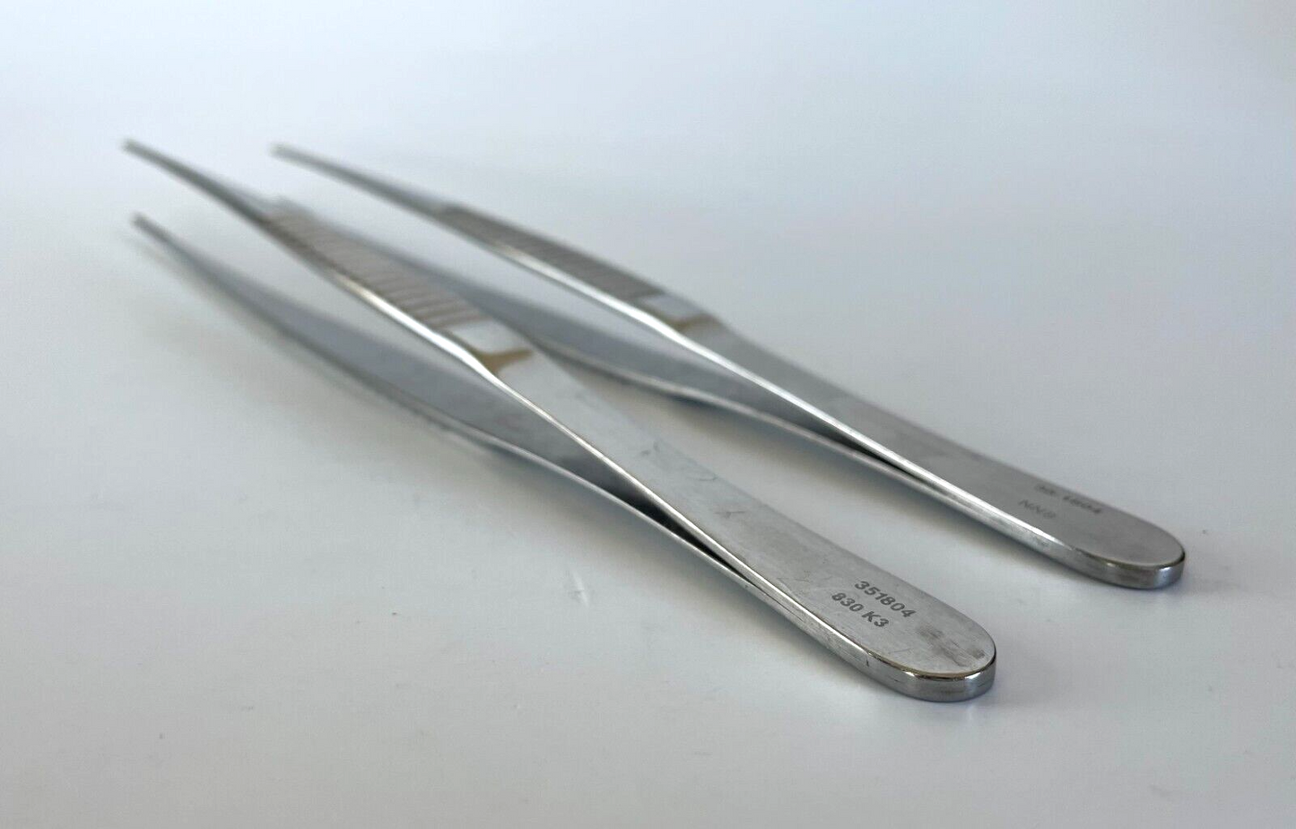 LOT OF 2 Pilling 35-1804 DeBakey Vascular Tissue Forceps with 30 DAY WARRANTY!