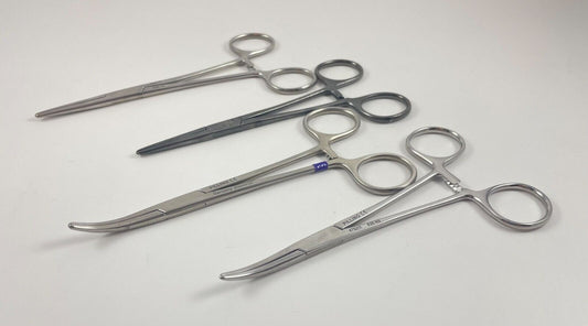 LOT OF 4 Pilling Kelly Forceps: 182100 (2), 182110, 475211 + 30 DAY WARRANTY!