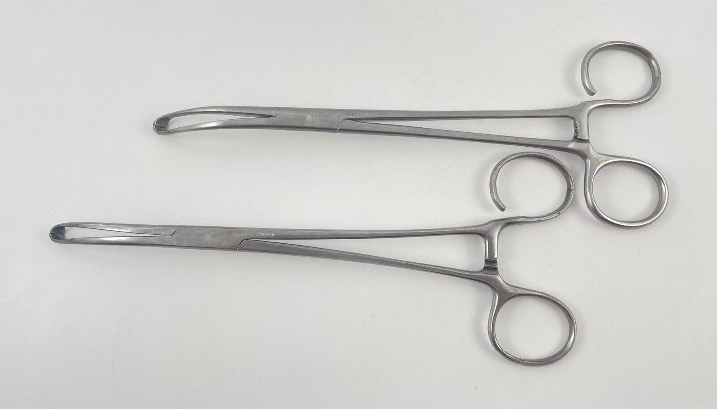 LOT OF 2 V. Mueller MO 1410 White-Lillie Seizing Tonsil Forceps, 7 1/2"