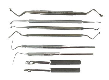 LOT OF 8 Dental Instruments: Pilling, Premier, Eastern Dental, Etc