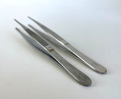 LOT OF 2 Pilling 351802 DeBakey Tissue Forceps with 30 DAY WARRANTY!